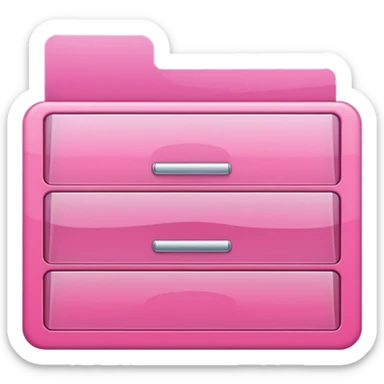 pink app drawer folder sticker