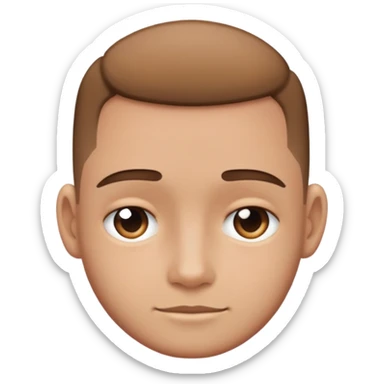 Person with low taper fade sticker