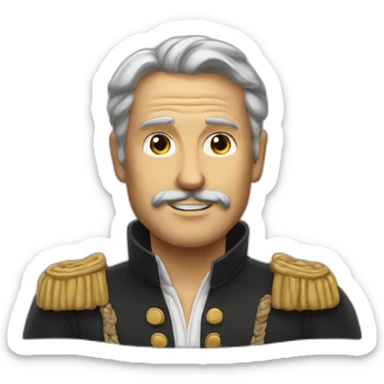 Homme qui se gratte le menton sticker