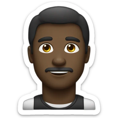 Negro del wasap , estilo harald lieske sticker