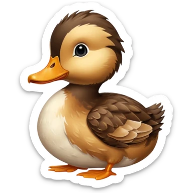 baby Northern Shoveller duck sticker