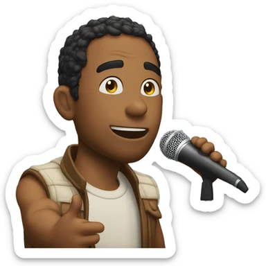 Chico mulato cantando  sticker