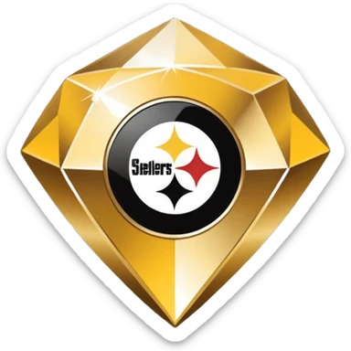 Pittsburgh Steelers three diamond logo  sticker