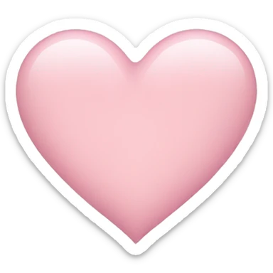 Light pink heart sticker