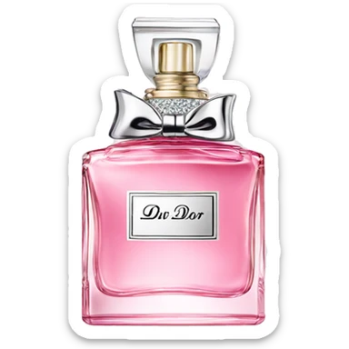 Dior perfume pink sticker