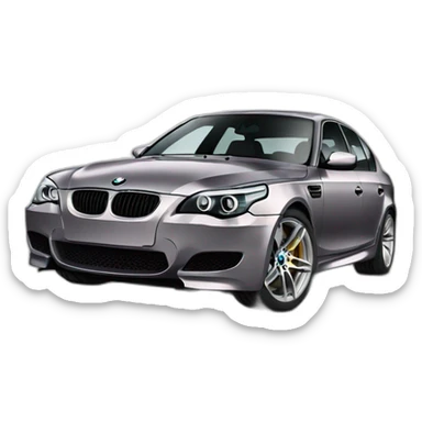A BMW M5 E60 sticker