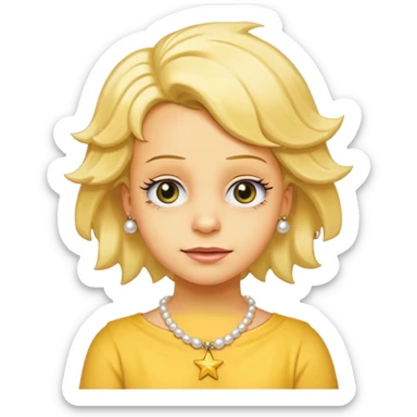 3D emoji head-only, smooth plastic, soft studio light, big round eyes, bold outline, centered, transparent bg,
Lisa Simpson, yellow skin, 8-point star hair, white pearl necklace, child face, overbite, no earrings, no eyelashes, not blonde sticker