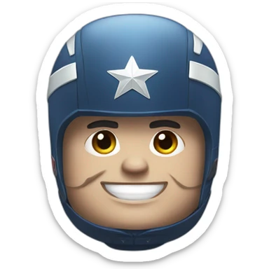 fat captain america sticker