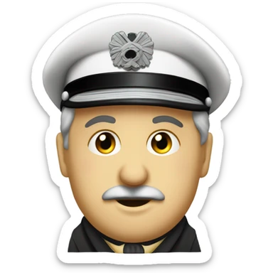 Le dictateur allemand de 1939 en mode psychédéliques sticker