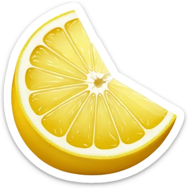 lemon wedge
 sticker