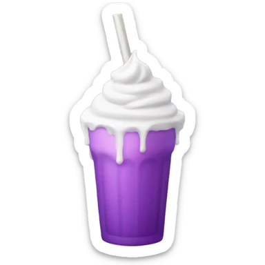 purple milkshake  sticker