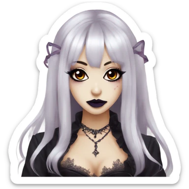hime gyaru goth vampire sticker