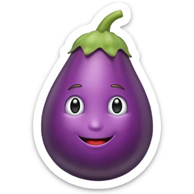 eggplant sticker