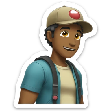 Sacha pokemon sticker