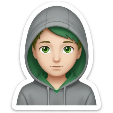 Rubio ojos verdes sudadera sticker