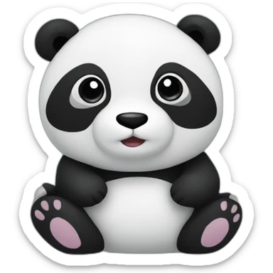 panda stuffed toy sticker