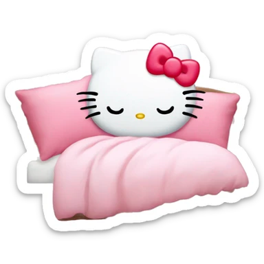 Hello kitty sleeps sticker
