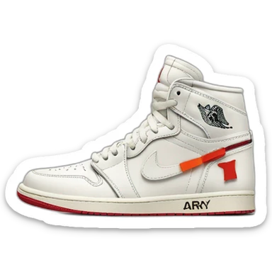 Jordan 1 off white sticker
