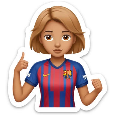 Barca girl sticker