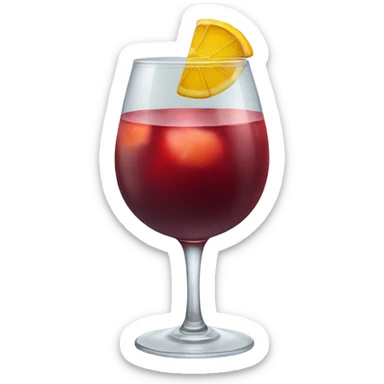 Glass of sangria sticker