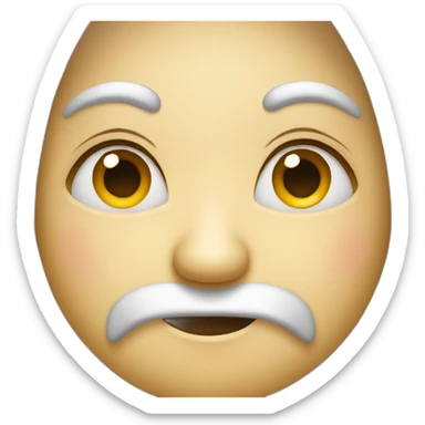 Emojie qui se touche le nez sticker