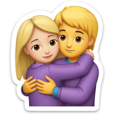 Hug with love sticker