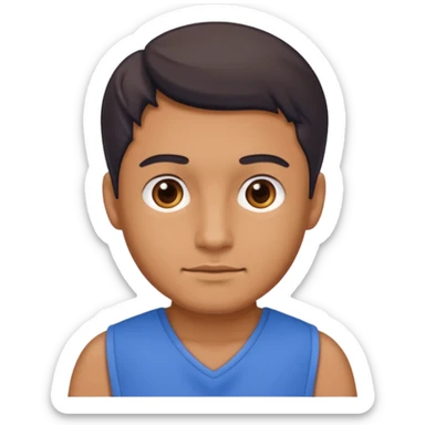 blue dress man sticker