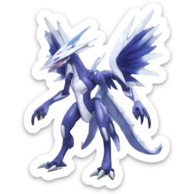 Cool Edgy Shiny Godly Digimon-Genesect-Dialga-Reptile full body sticker