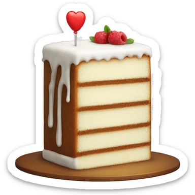 white cake square with eat me tag sticker