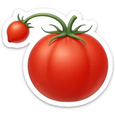 tomato shaped mouse cursor sticker