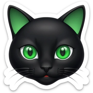 Animal Black Cat sticker