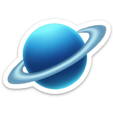neptune planet dark blue sticker
