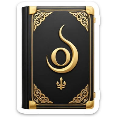 Quran closed book and Quran sticker