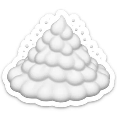 A white powder substance sticker