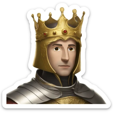 king baldwin IV in kingdomofheaven best pose with mask sticker