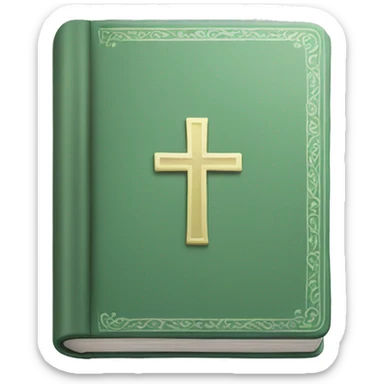 Sage green holy Bible  sticker