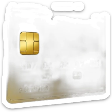 golden creditcard sticker