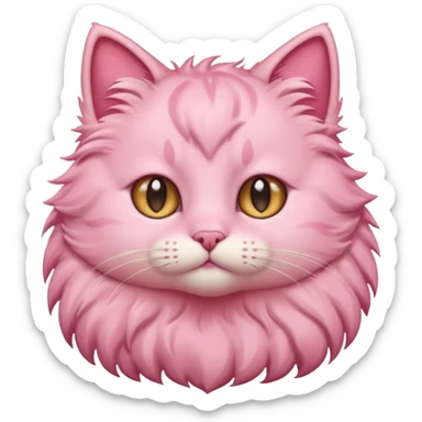 cute pink cat in cutecore sticker