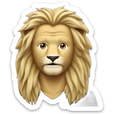 erling braut haaland as a lion sticker