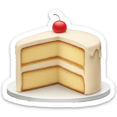 beige cake sticker