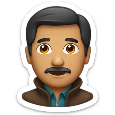 Mexican man on groundhog sticker