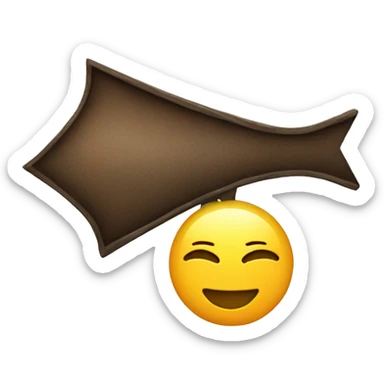 Thanks with arrow left sticker