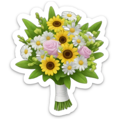 clean with a bouquet sticker