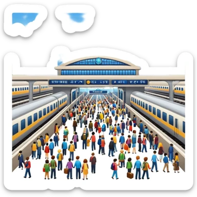 railway station in PNG format sticker