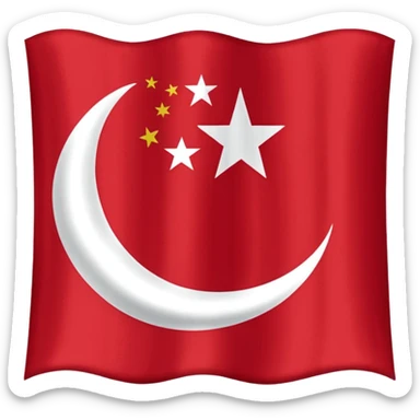 Flag of the Ottoman Empire 1453 sticker