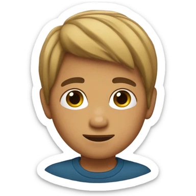 boy tirandose de los pelos sticker