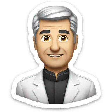 Shavkat Mirziyoyev with like sticker