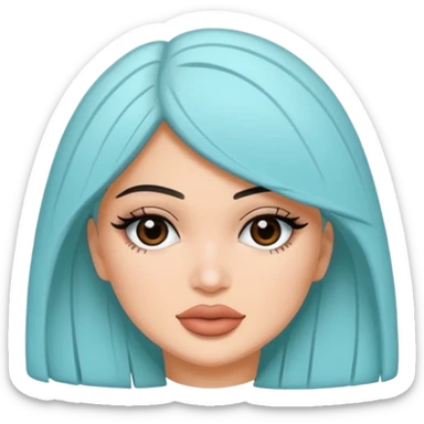 Kyile Jenner beyaz tenli ve düz baddy sticker