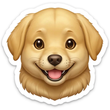 Labrador  dog emoji sticker