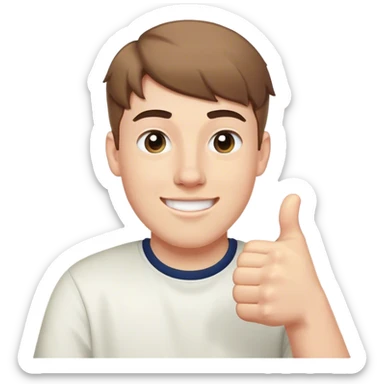 mrbeast thumbs up sticker
